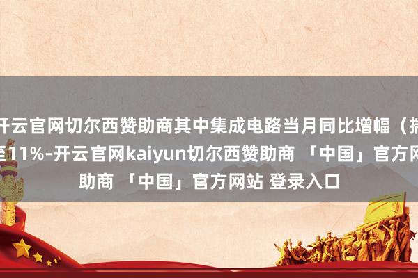 开云官网切尔西赞助商其中集成电路当月同比增幅（揣摸值）收窄至11%-开云官网kaiyun切尔西赞助商 「中国」官方网站 登录入口